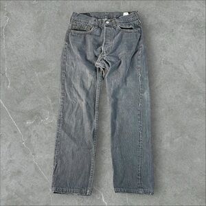 Vintage Levi’s 501 0658 Jeans Mens 28x28 Black 80s Made In USA Button Fly Repair